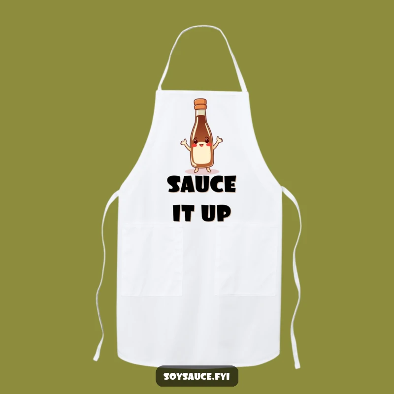 Funny Soy Sauce Bottle Apron: Jig Through Meals with Hilarious Kitchen Flair!