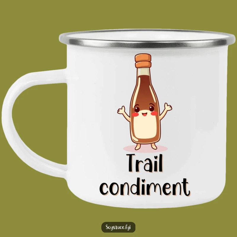 Funny Soy Sauce Bottle Camping Mug: Jigging Adventures for Your Next Trip!
