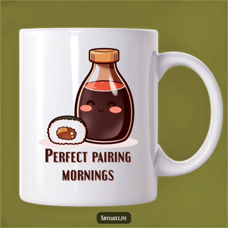 Funny Content Soy Sauce & Sushi Mug: A Deliciously Happy Gift!