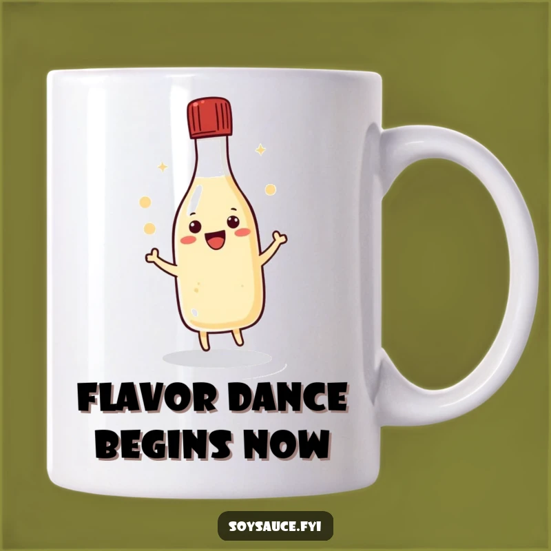 Funny Kawaii Soy Sauce Dance Mug - Perfect Humorous Gift for Sauce Lovers