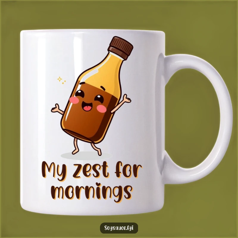Funny Soy Sauce Shimmy Mug - A Cheerful Condiment Gift for Sauce Lovers