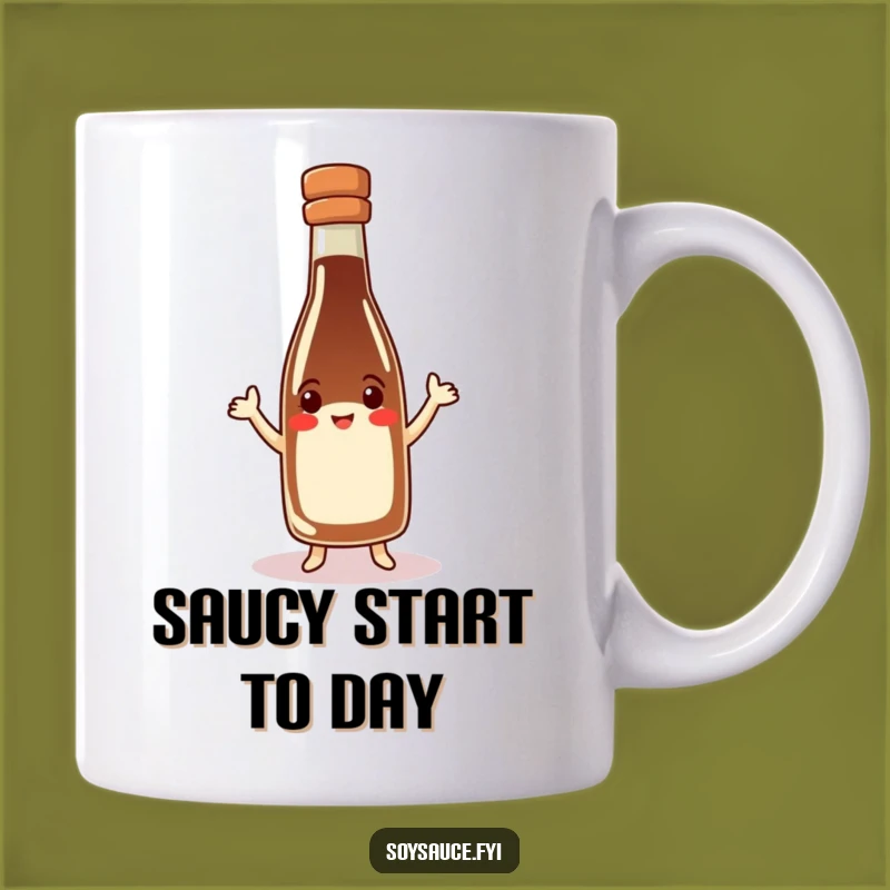 Funny Soy Sauce Bottle Mug: Jig Your Way to a Hilarious Morning!