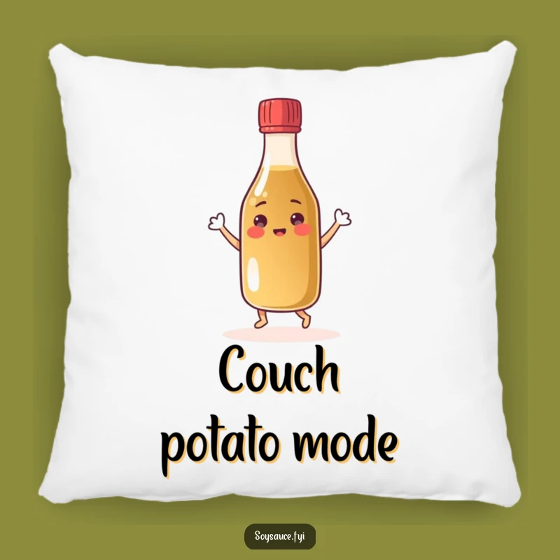 Funny Dancing Soy Sauce Pillow: Cozy Condiment Character Cushion Gift