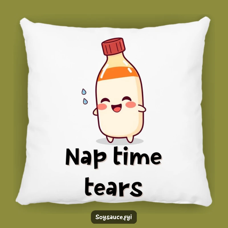 Funny Soy Sauce Tear Pillow - Cozy Up with Comedic Condiment Comfort