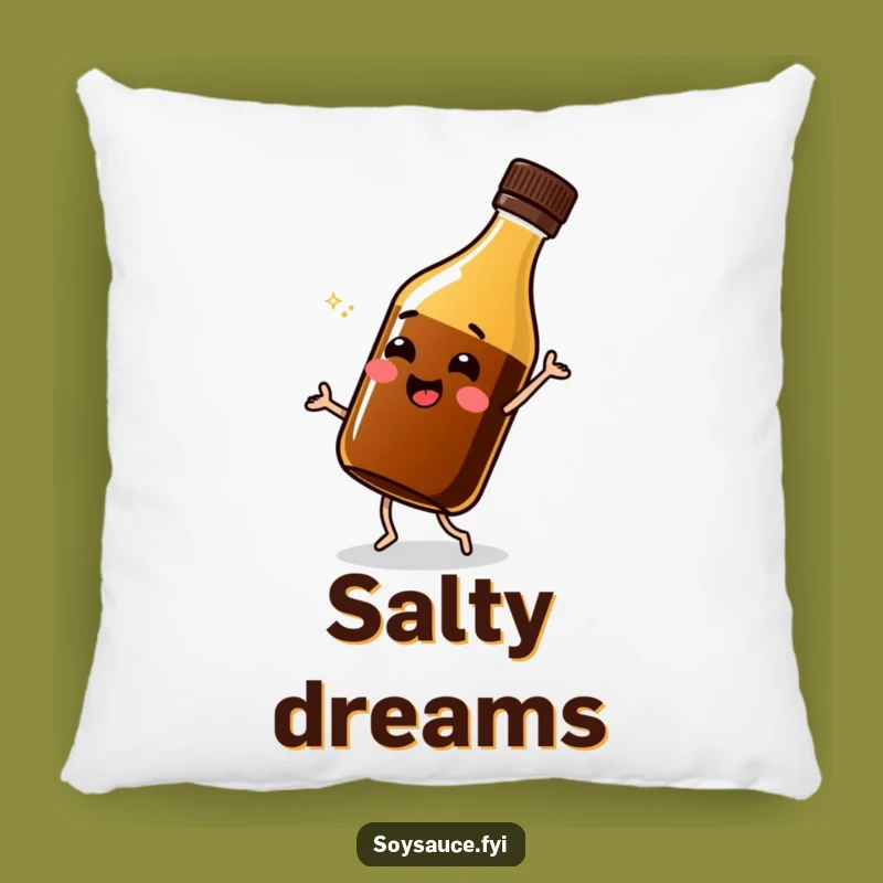 Comfy Funny Soy Sauce Shimmy Pillow - Soft & Humorous Decorative Accent Gift
