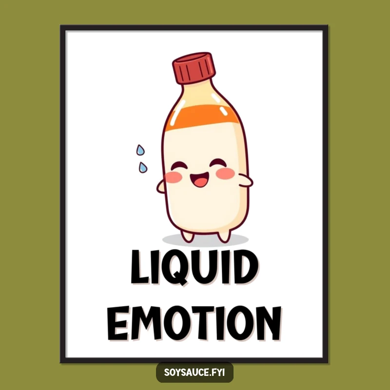 Funny Soy Sauce Tear Digital Art - Instant Emotional Humor for Your Walls