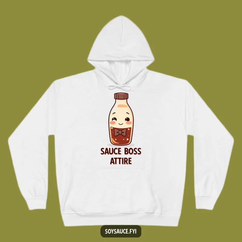 Cozy Funny Bow Tie Soy Sauce Hoodie: Stay Warm and Laugh Out Loud!