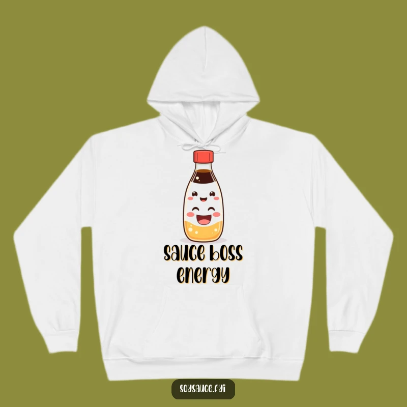Cozy Funny Kawaii Soy Sauce Grin Hoodie: Warmth and Smiles Guaranteed