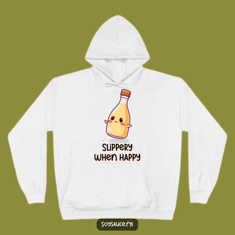Cozy Funny Kawaii Soy Sauce Hoodie: Comical Wobble for Warmth and Laughs