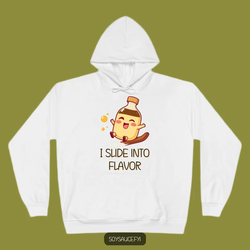 Cozy Funny Soy Sauce Slide Hoodie - Stay Smooth and Warm All Day