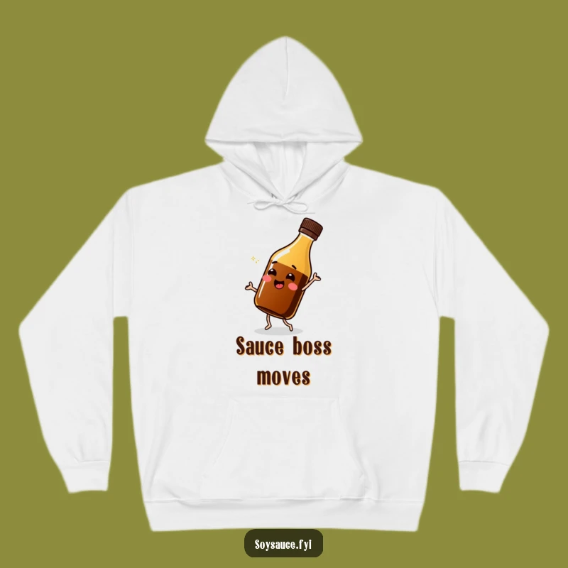 Cozy Funny Soy Sauce Shimmy Hoodie - Warm & Humorous Condiment Apparel Gift