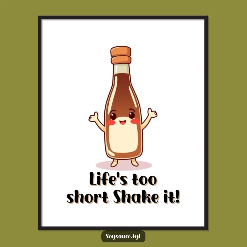 Free Printable Dancing Soy Sauce Art Funny Downloadable Decor Gift