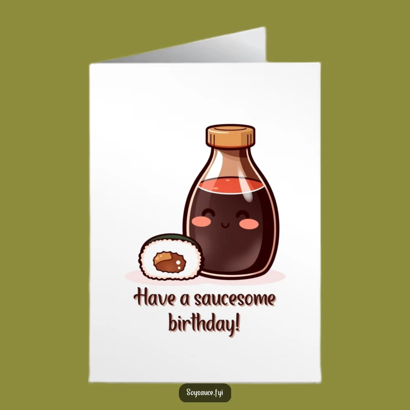 Free Printable Birthday Card: Content Soy Sauce & Sushi for a Delicious Celebration