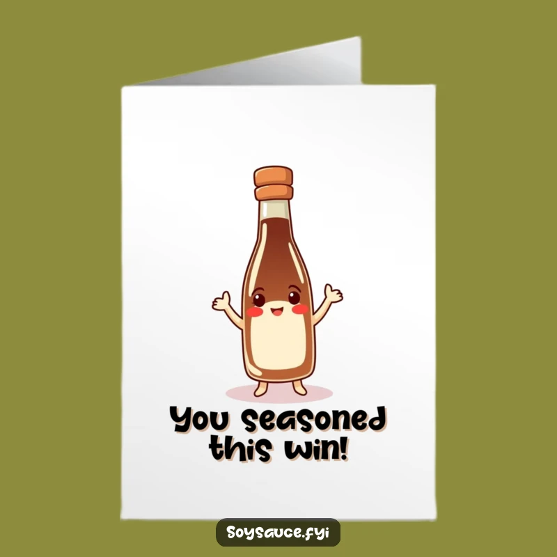 Free Printable Dancing Soy Sauce Congrats Card Funny Downloadable Gift