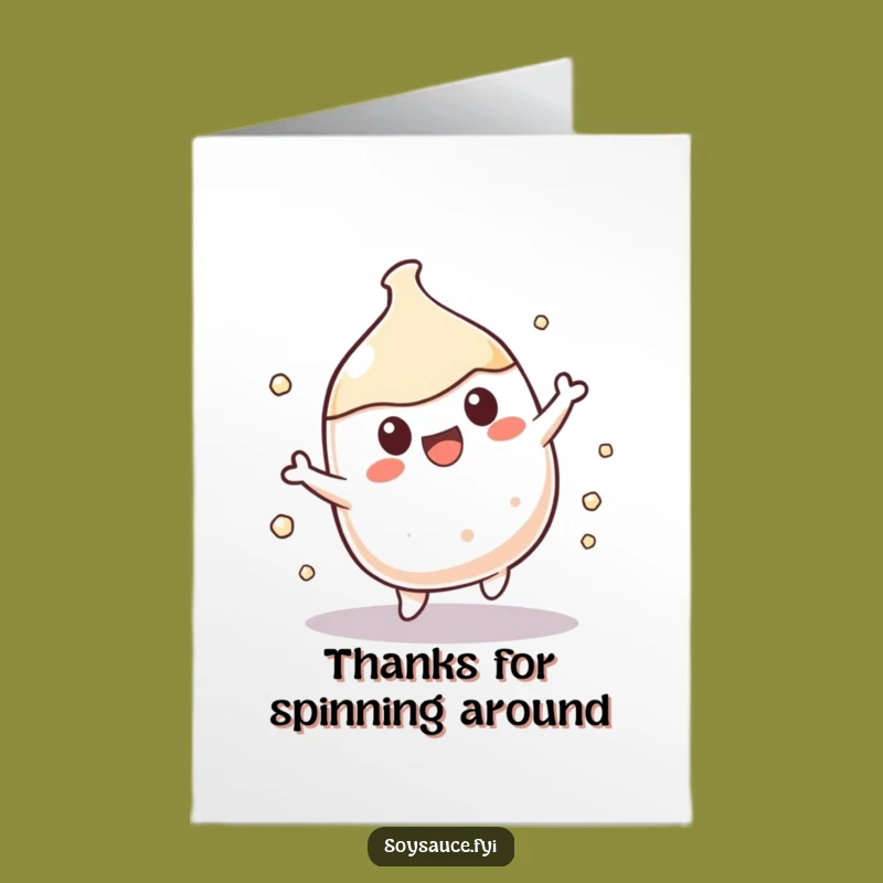 Free Printable Kawaii Soy Sauce Thank You Card - Cheerful Downloadable Gift for Gratitude