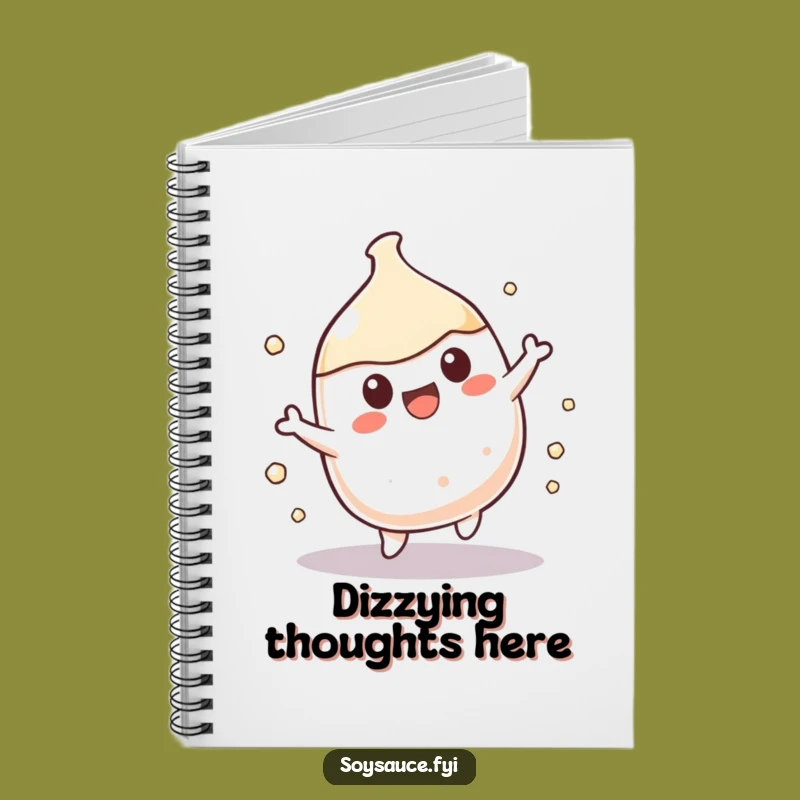 Funny Kawaii Soy Sauce Spin Notebook: Record Your Energetic Ideas
