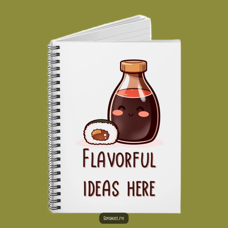Funny Soy Sauce & Sushi Notebook: Journal Your Delicious Ideas!