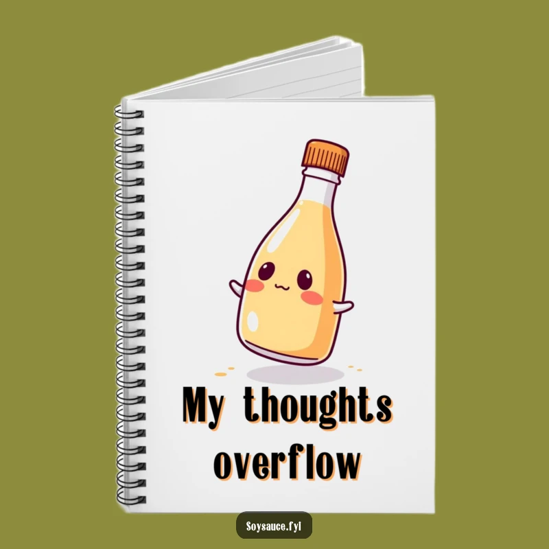Funny Kawaii Soy Sauce Notebook: Comical Wobble for Jotting Down Ideas