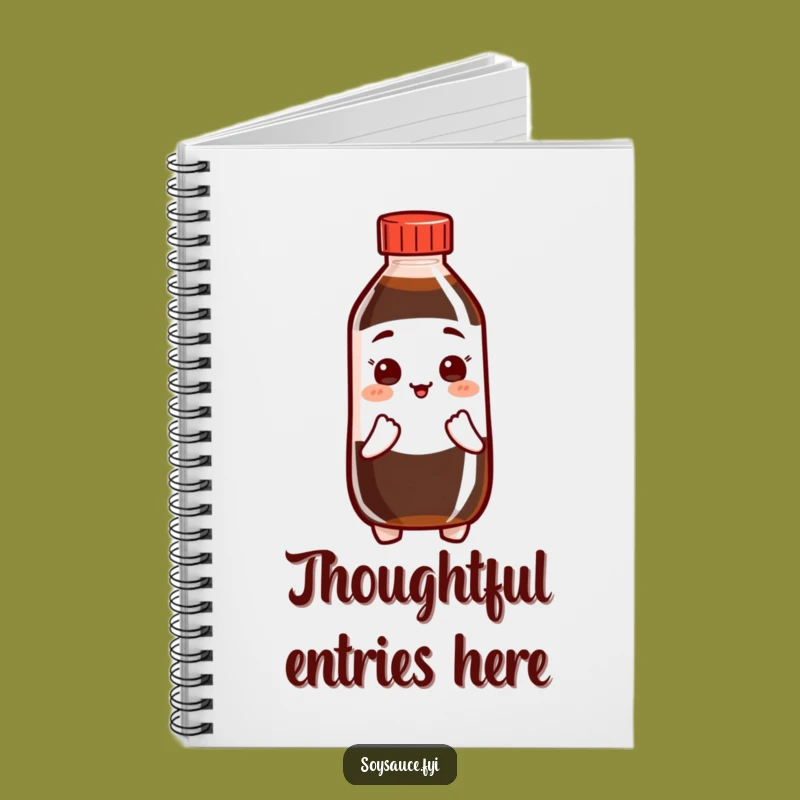 Funny Polite Soy Sauce Notebook: Bowing Journal, Humorous Gift for Notes