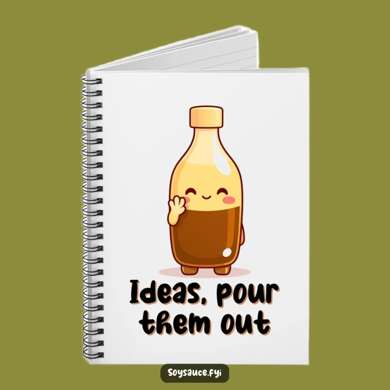 Funny Soy Sauce Nod Notebook: Cheerful Jotter, Perfect Funny Gift for Ideas
