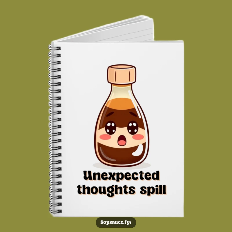 Funny Surprised Soy Sauce Notebook: Jot Down Your Shocking Ideas!