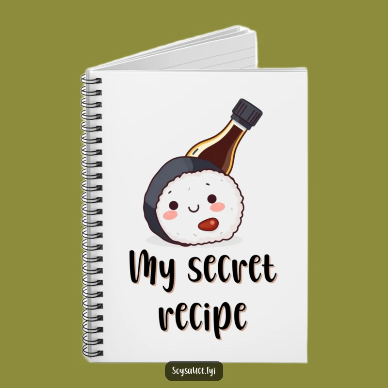Funny Sushi Notebook: Playful Soy Sauce Bottle Journal for Ideas and Notes