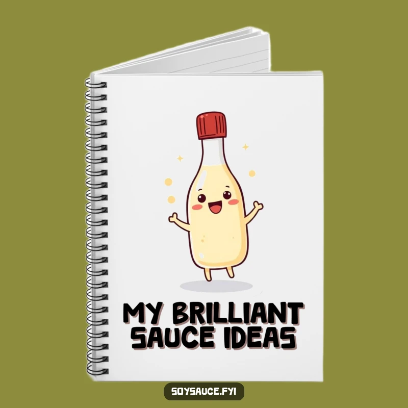 Funny Kawaii Soy Sauce Dance Notebook - Jot Down Ideas with Giggles