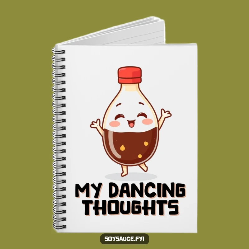Funny Dancing Soy Sauce Notebook: Dance Through Your Notes with This Hilarious Journal