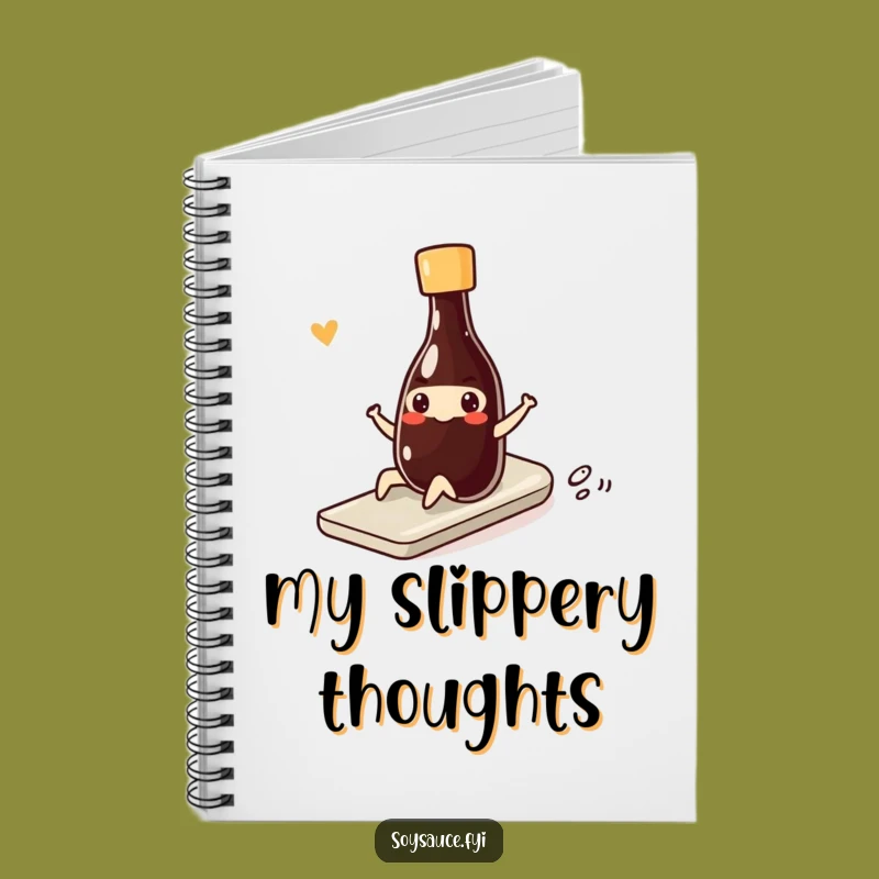 Funny Kawaii Soy Sauce Notebook - Jot Down Ideas with Smoothness