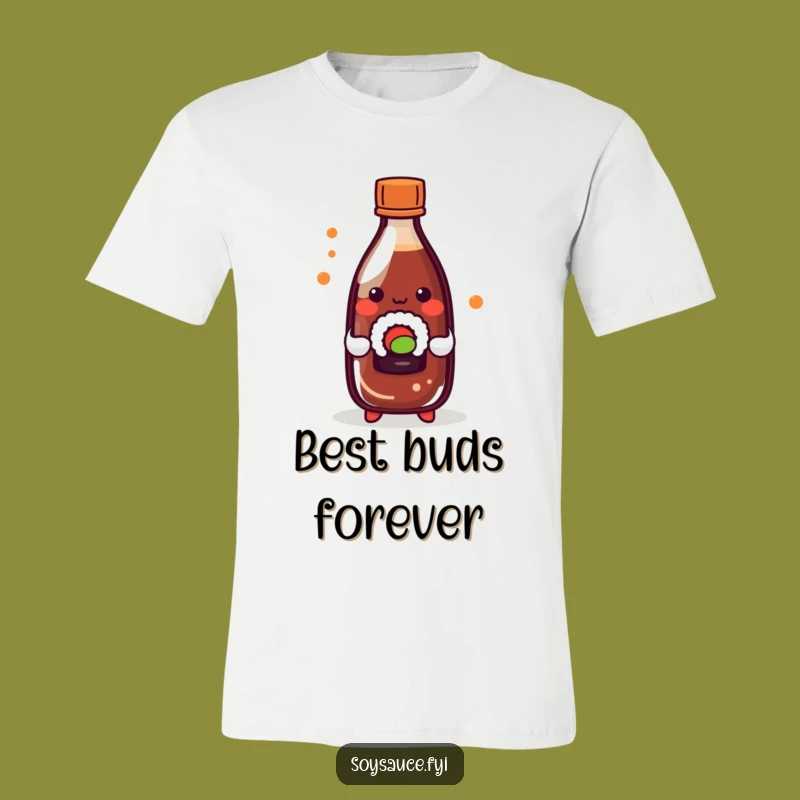 Funny Kawaii Soy Sauce Sushi Tee - Playful Foodie Humor Shirt Gift