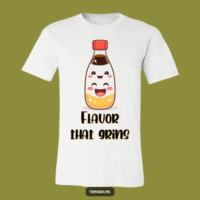 Funny Kawaii Soy Sauce Grin T-Shirt: Wear Your Happiness Loud and Proud