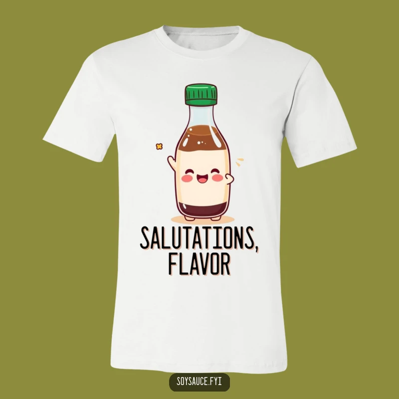 Funny Kawaii Soy Sauce Cap Tip T-Shirt: Casual Charm and Playful Style