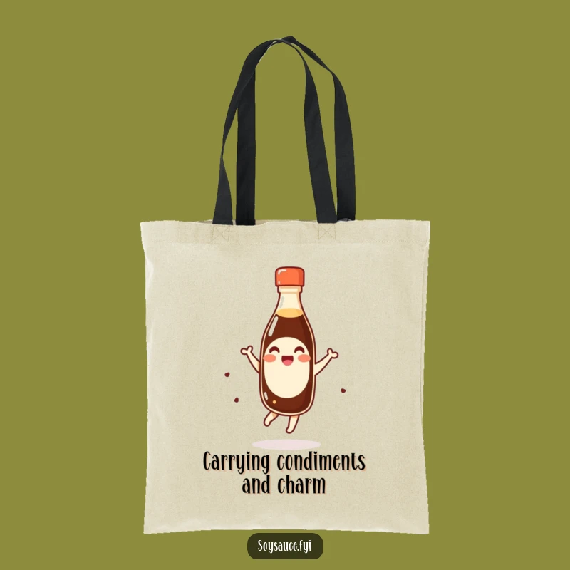 Funny Giggling Soy Sauce Pirouette Tote Bag - Carry Your Laughs!