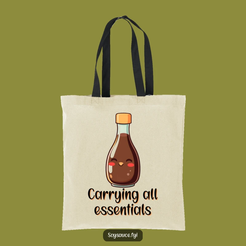 Funny Soy Sauce Tote Bag: Carry Your Flavor, Chic and Humorous Gift